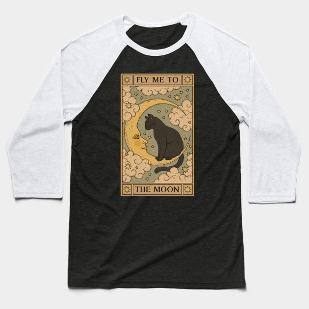 Fly Me to the Moon Baseball T-Shirt by thiagocorrea